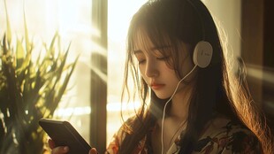 听歌的少女