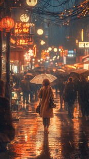 雨天的路人