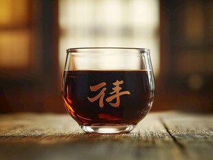 逆光玻璃品茗杯