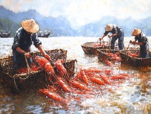 千岛湖油画