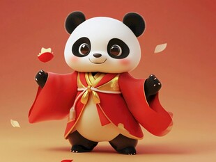 熊猫功夫大侠形像设计
