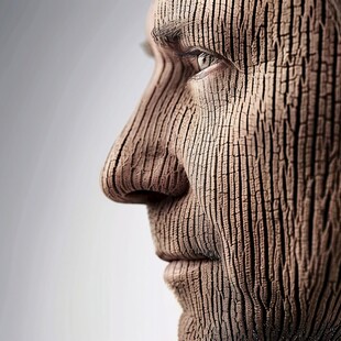 木雕木刻头像