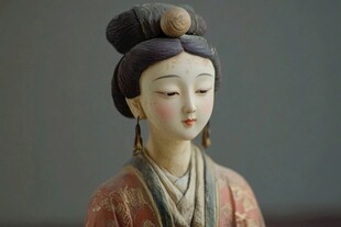 古代小姐夫人彩塑