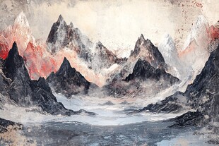 雪峰油画