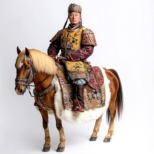 金代胡服骑行男侍从