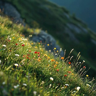 高山草甸鲜花