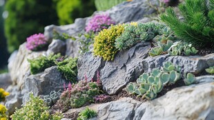 假山花草