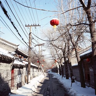 胡同雪景