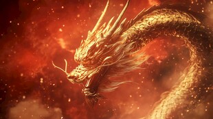 高清唯美双龙戏珠