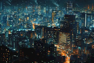 夜景梅雨季