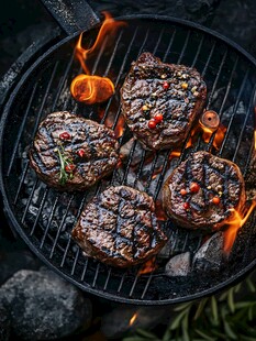 西餐烤肉美食