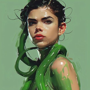 写实人物插画