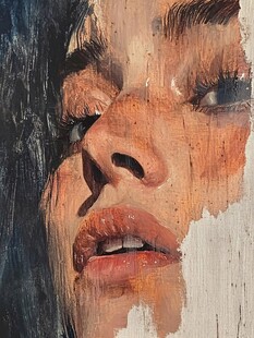 人脸色块拼接装饰画