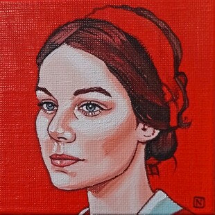 丙烯肖像画