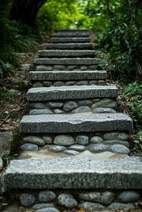 圭峰山鹅卵石小路