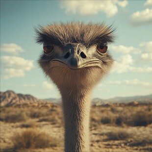 鸵鸟的表情