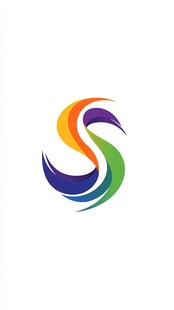 彩色s字母logo