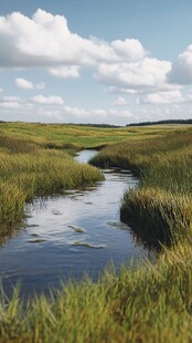 水草湖面湿地