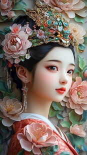 清宫美人插画