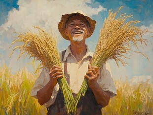 努力工作粮食系列作品