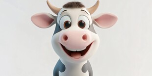 3d卡通牛