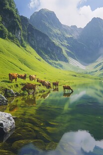 牛草地大山溪水