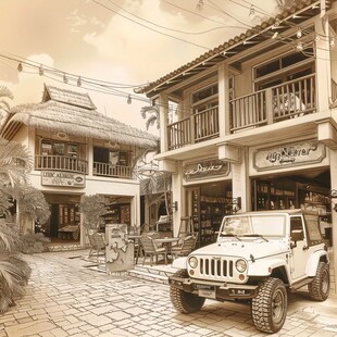 欧美小镇情景主题