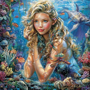 美人鱼立体画