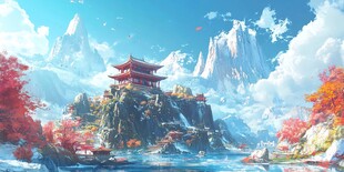 古风仙境天上宫阙