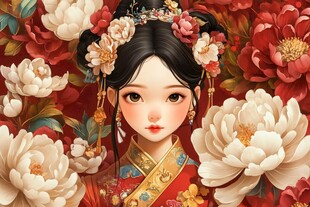 贵妃插画