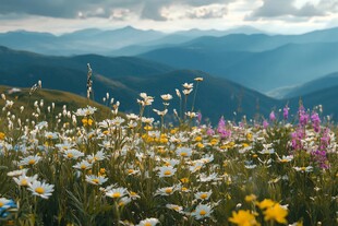 高山草甸鲜花