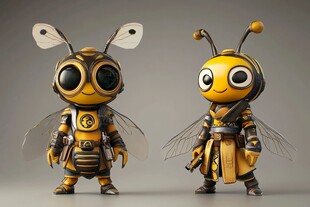 拟人蜜蜂