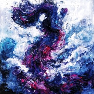 奔放抽象画