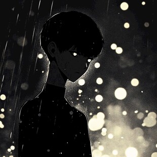 手绘追光的少年