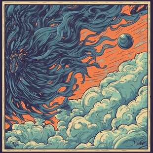 火凤凰插画