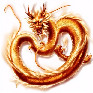 金色龙纹金龙苍龙青龙