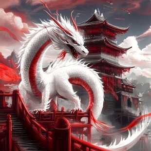 古代四神之一白龙