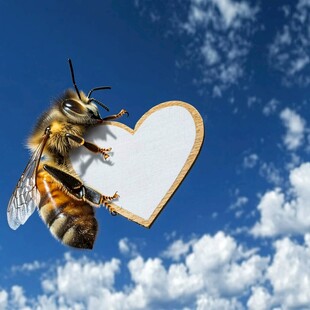 爱心蜜蜂