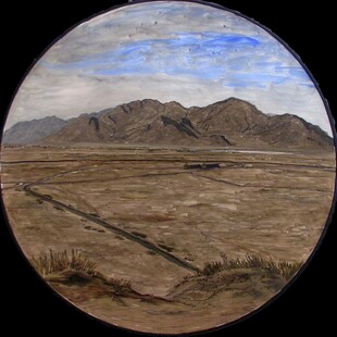 戈壁滩风景画