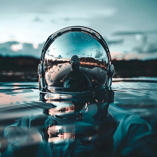 水晶球倒影