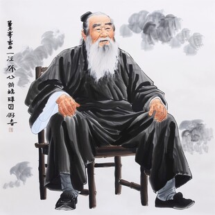 张大千书画馆李冰画像