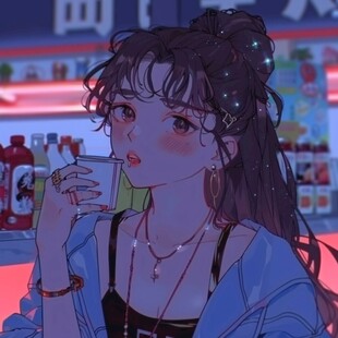 插画少女头像