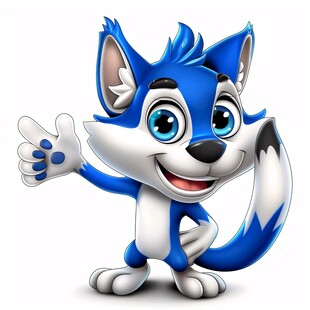 卡通蓝猫品牌设计