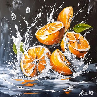 砂糖橘插画设计