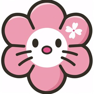 卡通樱花logo