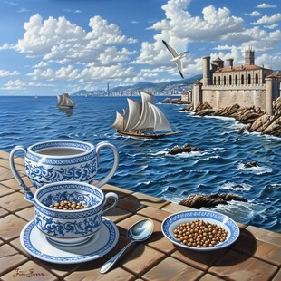 地中海油画装饰画