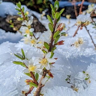 春季东北冰棱花