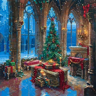 圣诞节教堂内景