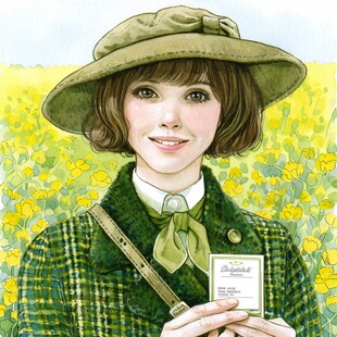 乡村女孩插画