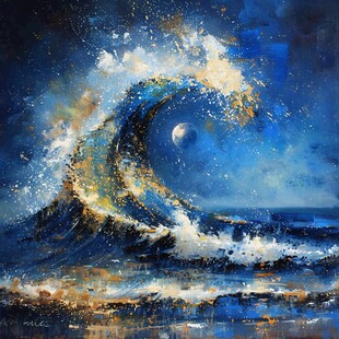 海洋流体画宇宙